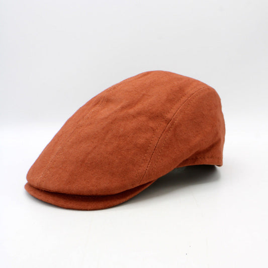 The "Endure" - Bricktown Red Flat Cap by Hologramme Paris