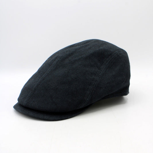 The "Endure" - Midnight Black Flat Cap by Hologramme Paris