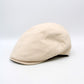 The "Contour" Beige Flat Cap by Hologramme Paris