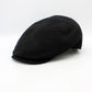 The "Contour" Pure Black Flat Cap by Hologramme Paris