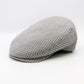 The "Summer Gatsby" - Gray Italian Cotton Flat Cap by Hologramme Paris