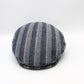 The "Seaside Stripe" Cotton Flat Cap by Hologramme Paris