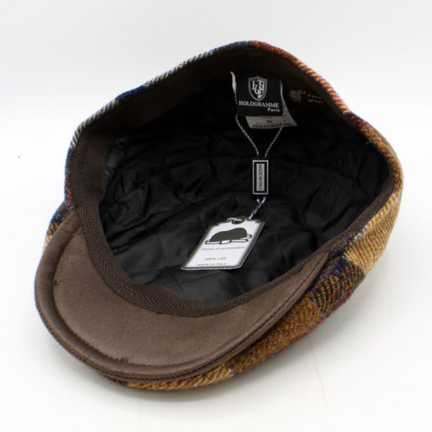 The "Redstone Plaid" 6 Panel Cap by Hologramme Paris