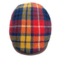 Bright Tartan Harris Tweed flat cap at FunkyBrims.