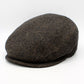 Brown and Black Tweed Flat cap at FunkyBrims.  The Duke - Cocoa Twill
