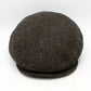 Brown and Black Tweed Flat cap at FunkyBrims.  The Duke - Cocoa Twill