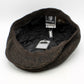 Brown and Black Tweed Flat cap at FunkyBrims.  The Duke - Cocoa Twill