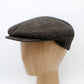 Brown and Black Tweed Flat cap at FunkyBrims.  The Duke - Cocoa Twill