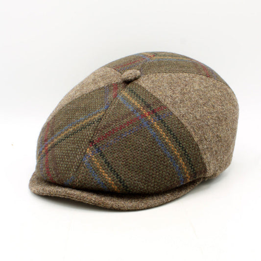 The "Tartan Patch: Summit" Newsboy Cap by Hologramme Paris