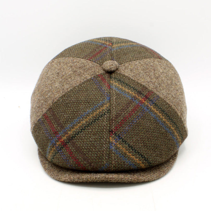 The "Tartan Patch: Summit" Newsboy Cap by Hologramme Paris