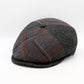 The "Tartan Patch: Smoke" Newsboy Cap by Hologramme Paris