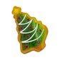 Midi Christmas Tree Cookie Hair Claw Clip