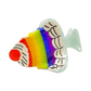 Large Rainbow Jello Cake Hair Claw Clip