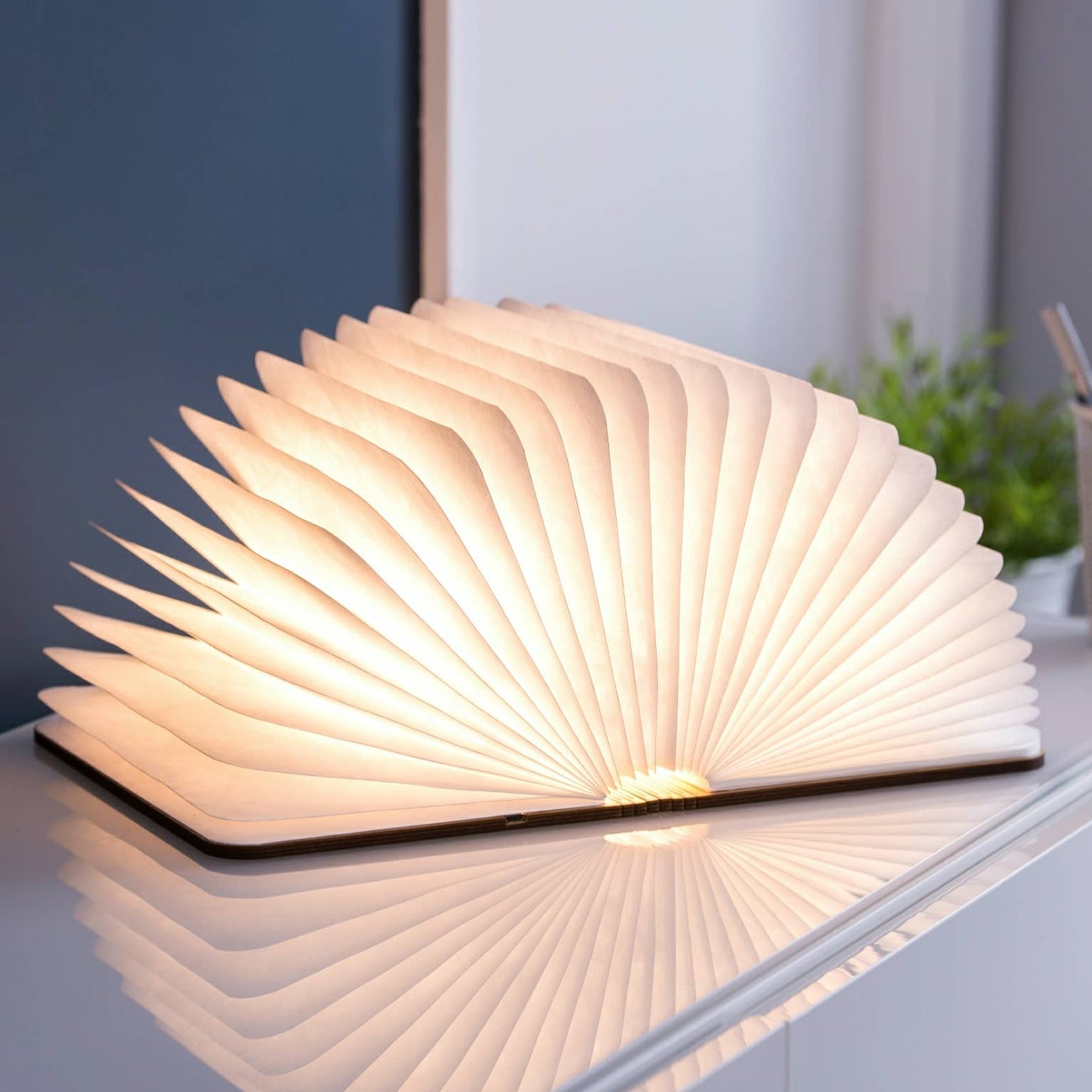 Natural Wood Smart Book Light