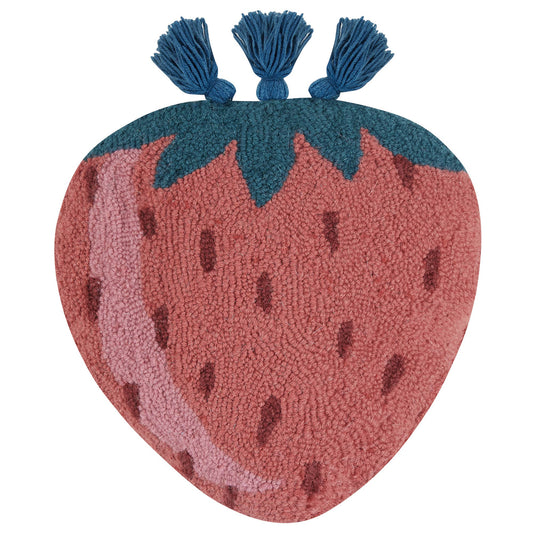 Strawberry w/Tassels Shaped Hook Pillow