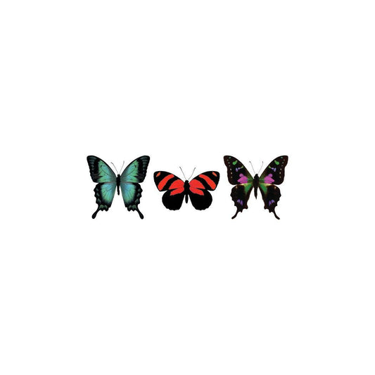 Butterfly Trio Tattoo Pair