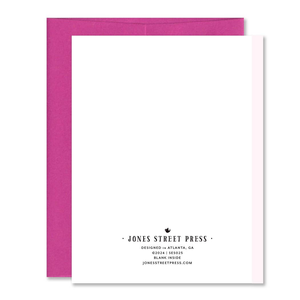 Never Alone Breast Cancer Pink Ribbon Support Greeting Card