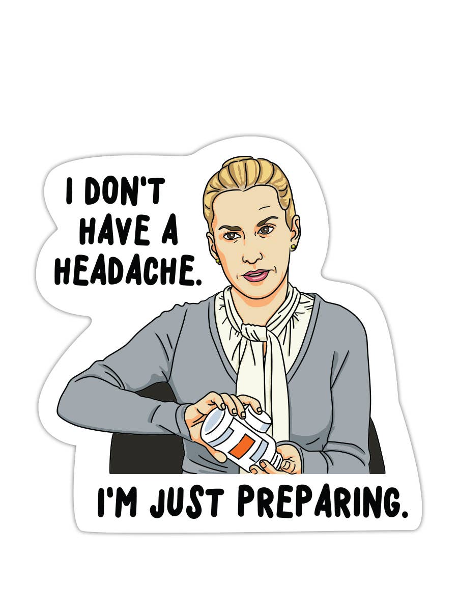 The Office: Angela "I Don't Have a Headache" Vinyl Sticker