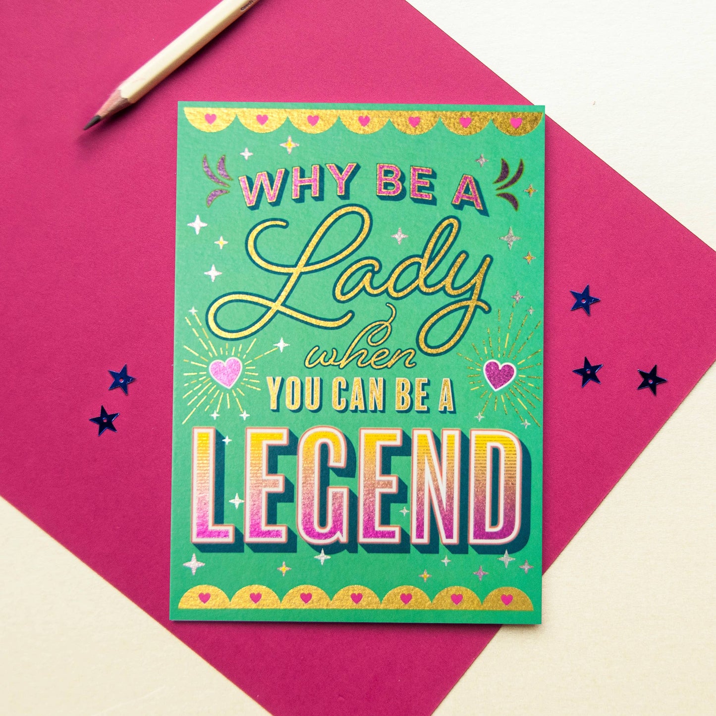 Lady Legend Friendship Card