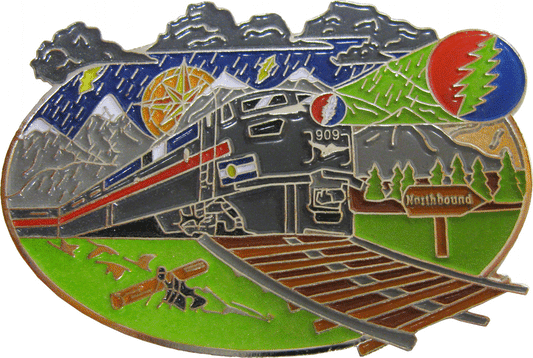 Enamel Pin - Grateful Dead Train - With A Lightning Bolt