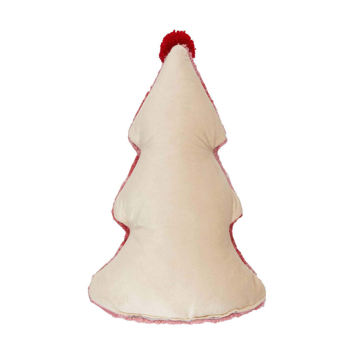 Shaped Holiday Tree w/Pom Hook Pillow
