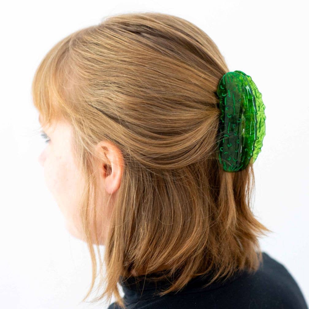 Large Pickle Hair Claw Clip