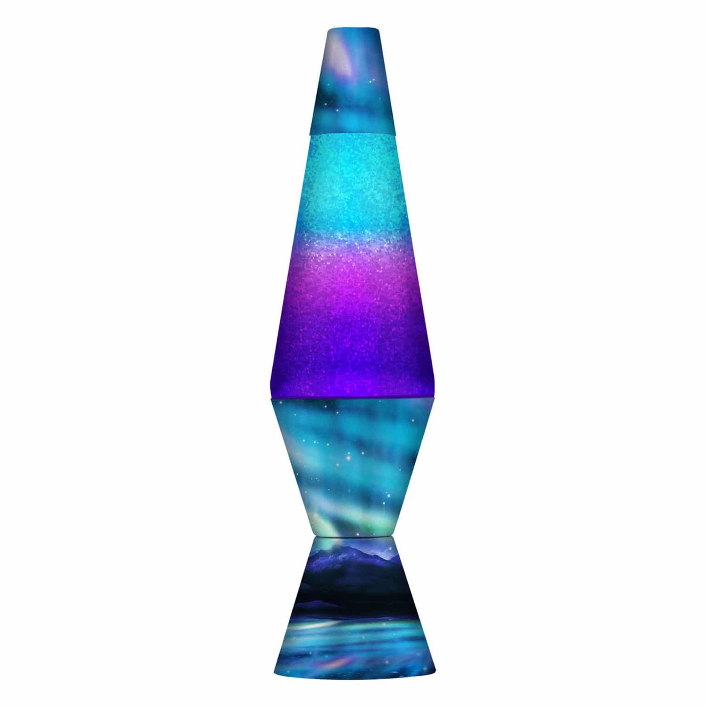 14.5" Northern Lights Glitter Lava Lamp