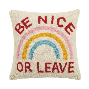 Be Nice or Leave Pillow