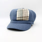 Womens Plaid Patchwork Caps by Hologramme Paris