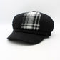 Womens Plaid Patchwork Caps by Hologramme Paris