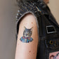 Punk Cat Tattoo Pair