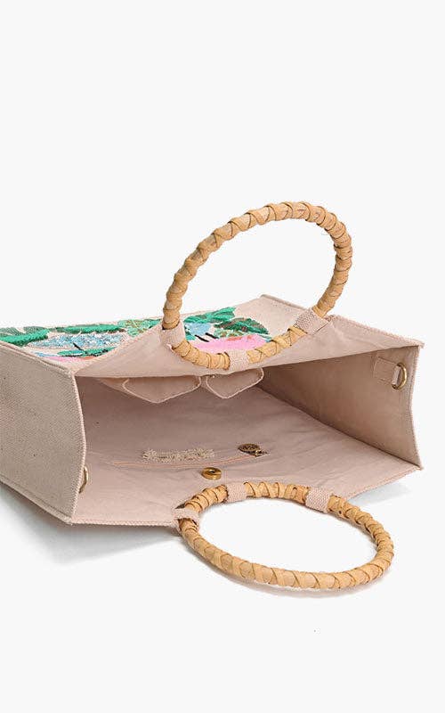 Tropical Pink Flamingo Tote