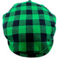 The "Hooligan" - Green Buffalo Plaid Flat Cap - Laird Hatters x FunkyBrims