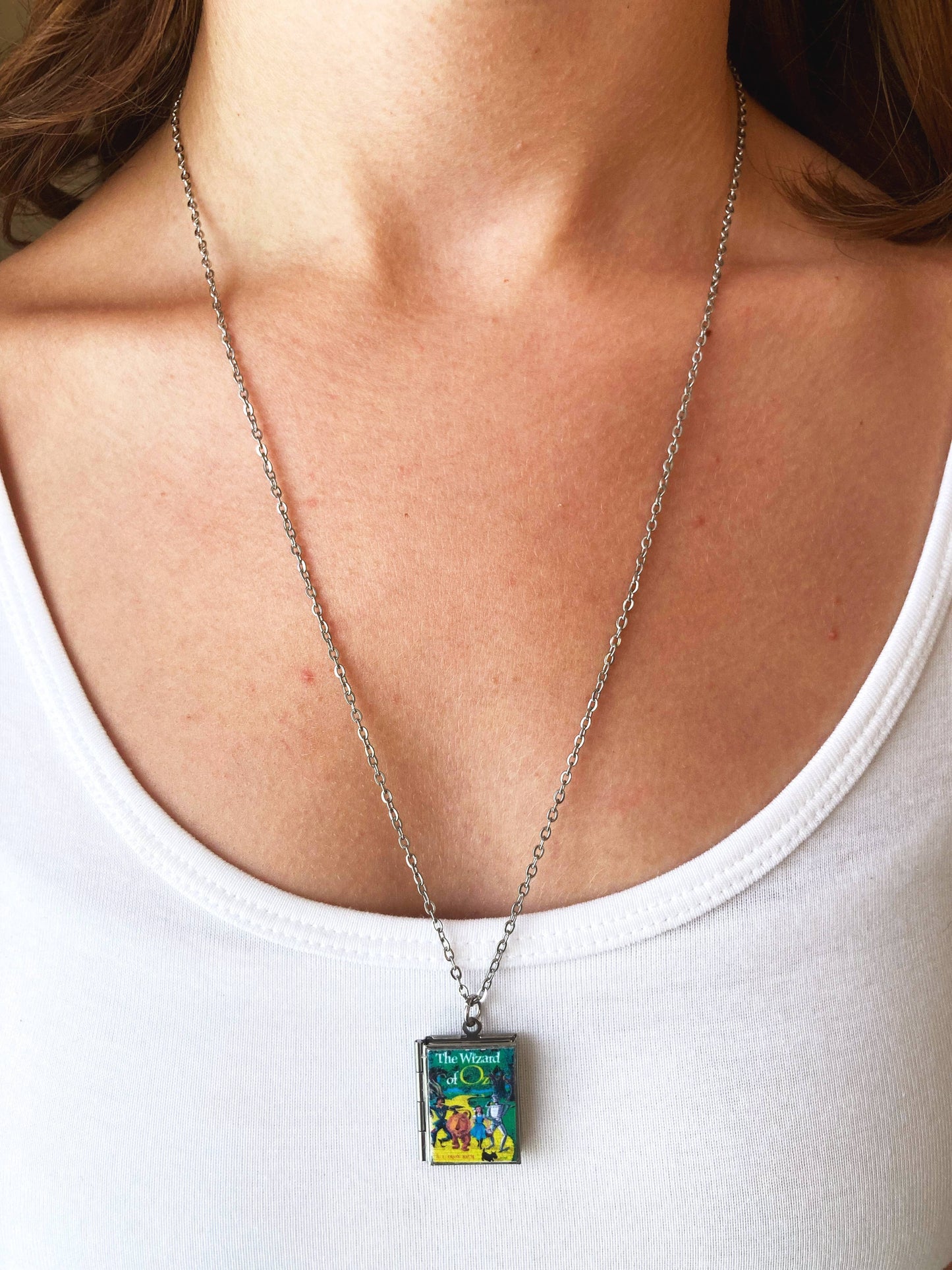 Book Locket The Wizard of Oz Necklace
