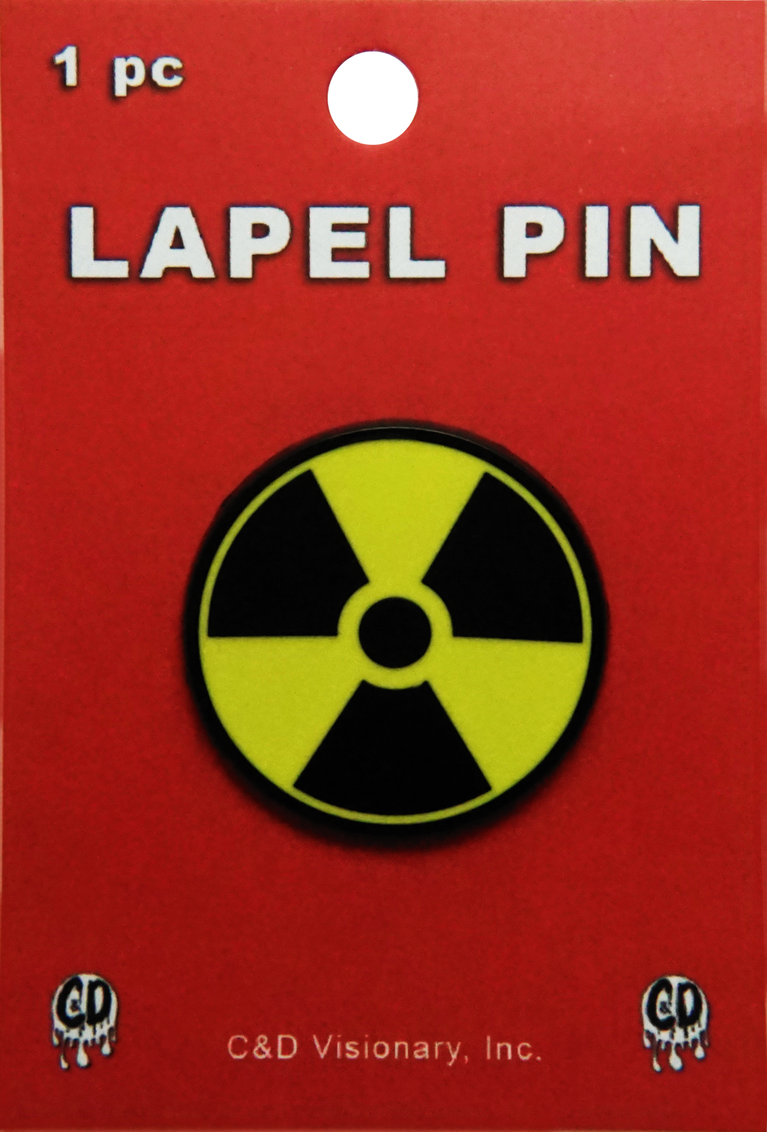 Radiation Symbol Enamel Pin