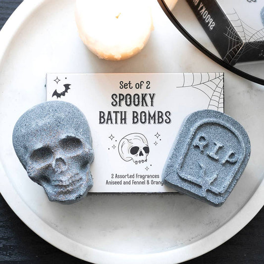 Set of 2 Spooky Halloween Bath Bombs