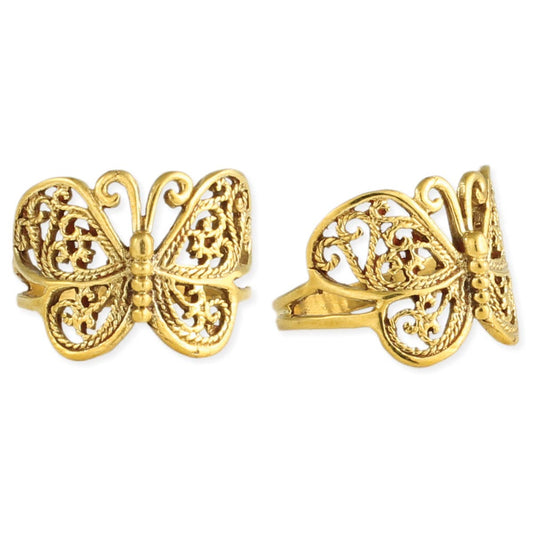 Gold Butterfly Ring