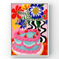 Funky Cake Art Print