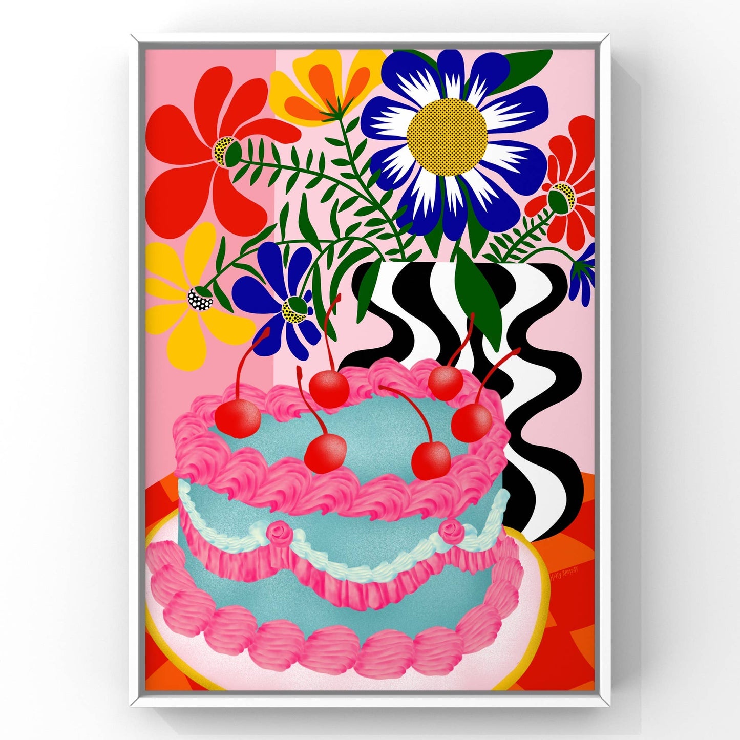 Funky Cake Art Print