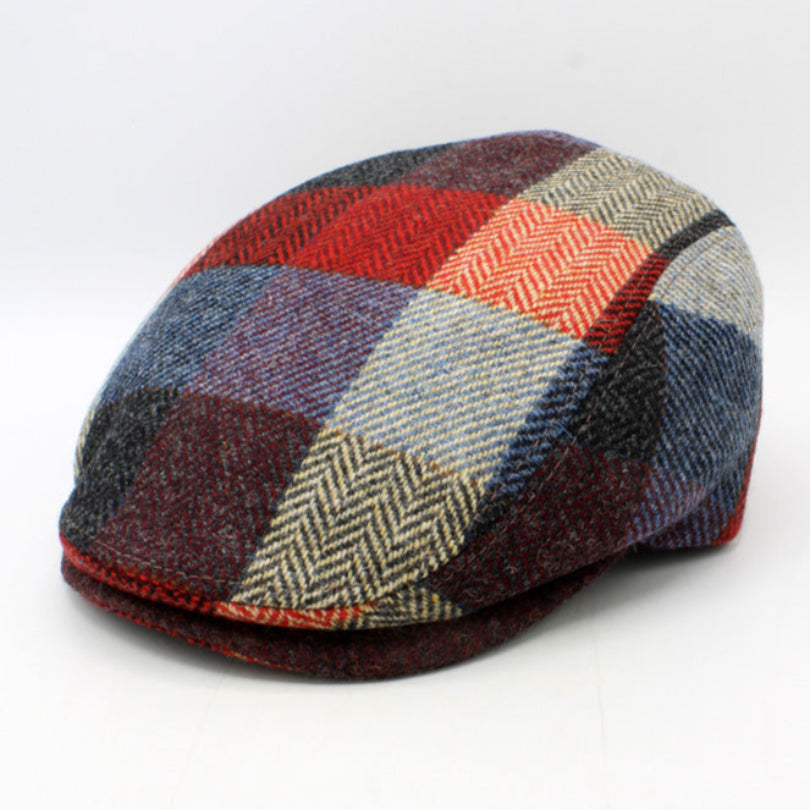 The Bright Herringcheck Flat Cap by Hologramme Paris