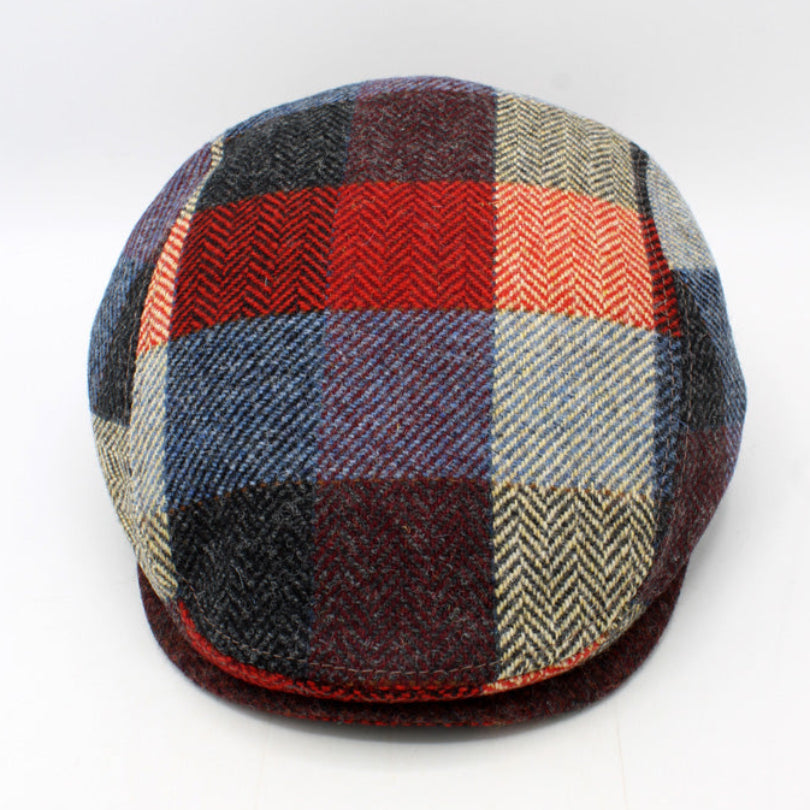 The Bright Herringcheck Flat Cap by Hologramme Paris