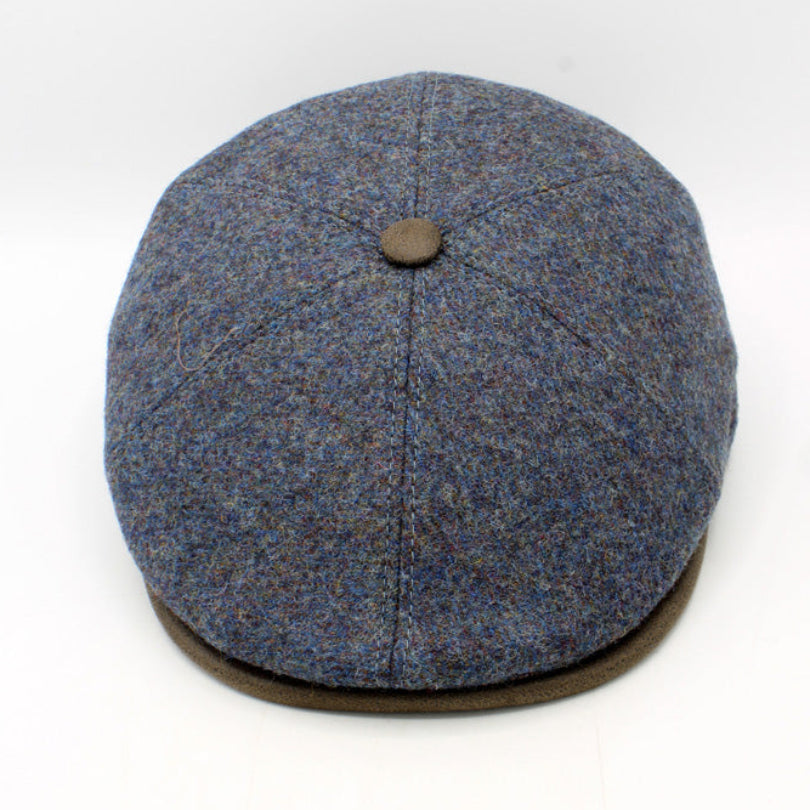 Regent - Blue Mist Newsboy cap by Hologramme Paris at FunkyBrims