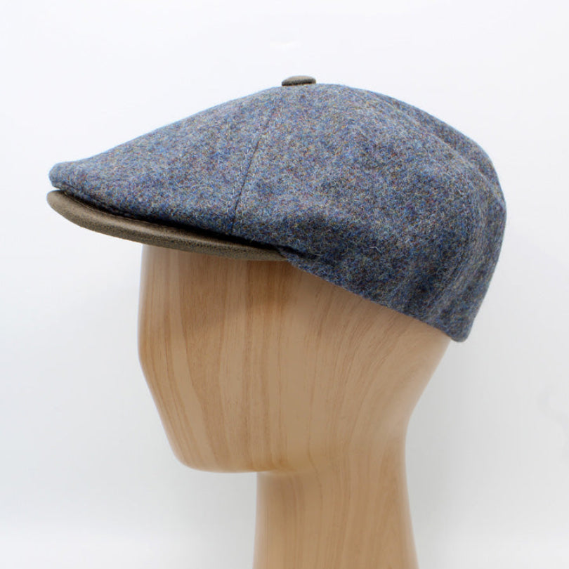 Regent - Blue Mist Newsboy cap by Hologramme Paris at FunkyBrims