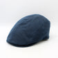 Blue flat cap on a white background