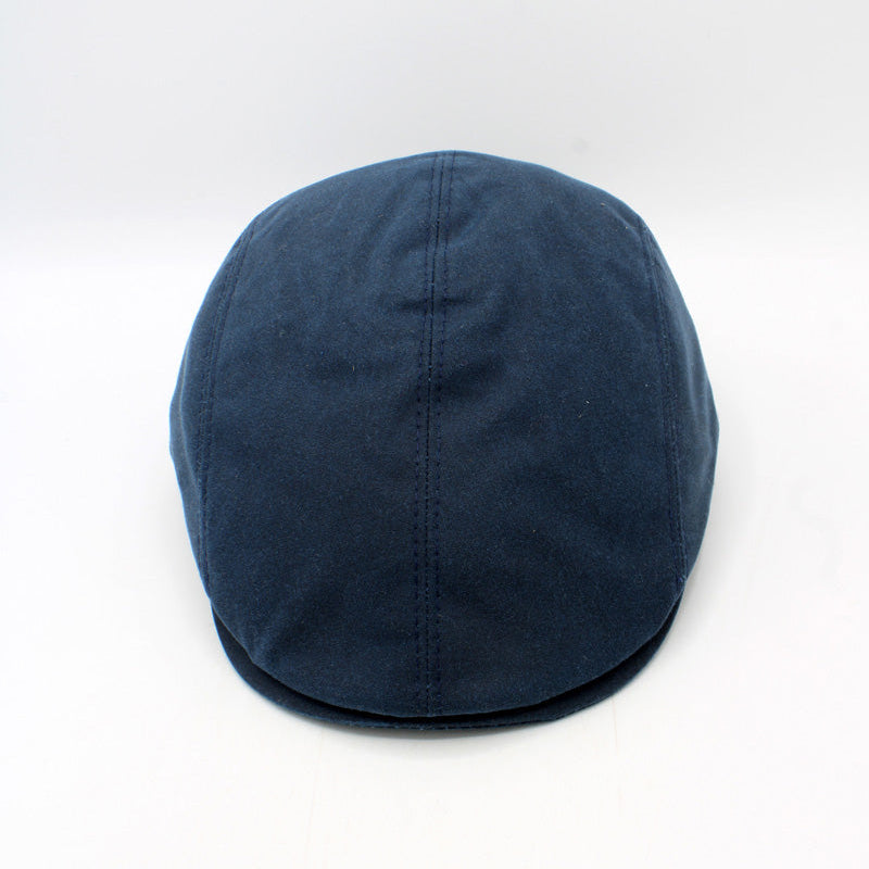 The Waterproof Waxed Cotton Pub Cap – Blue by Hologramme Paris