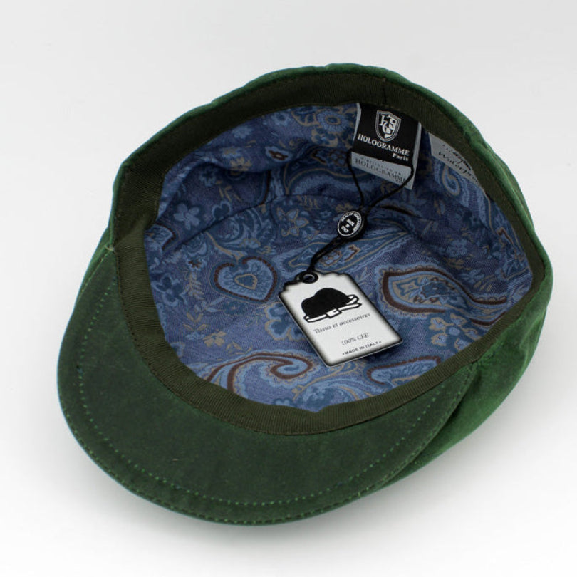 Green Waterproof Pub Cap from FunkyBrims!  Made in Italy.
