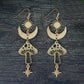 Magical Mushroom Lunar Gold Earrings