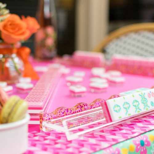 Prism Pink Mahjong Mat