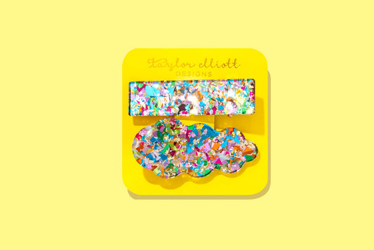 Hair Clip Set - Colorful Confetti