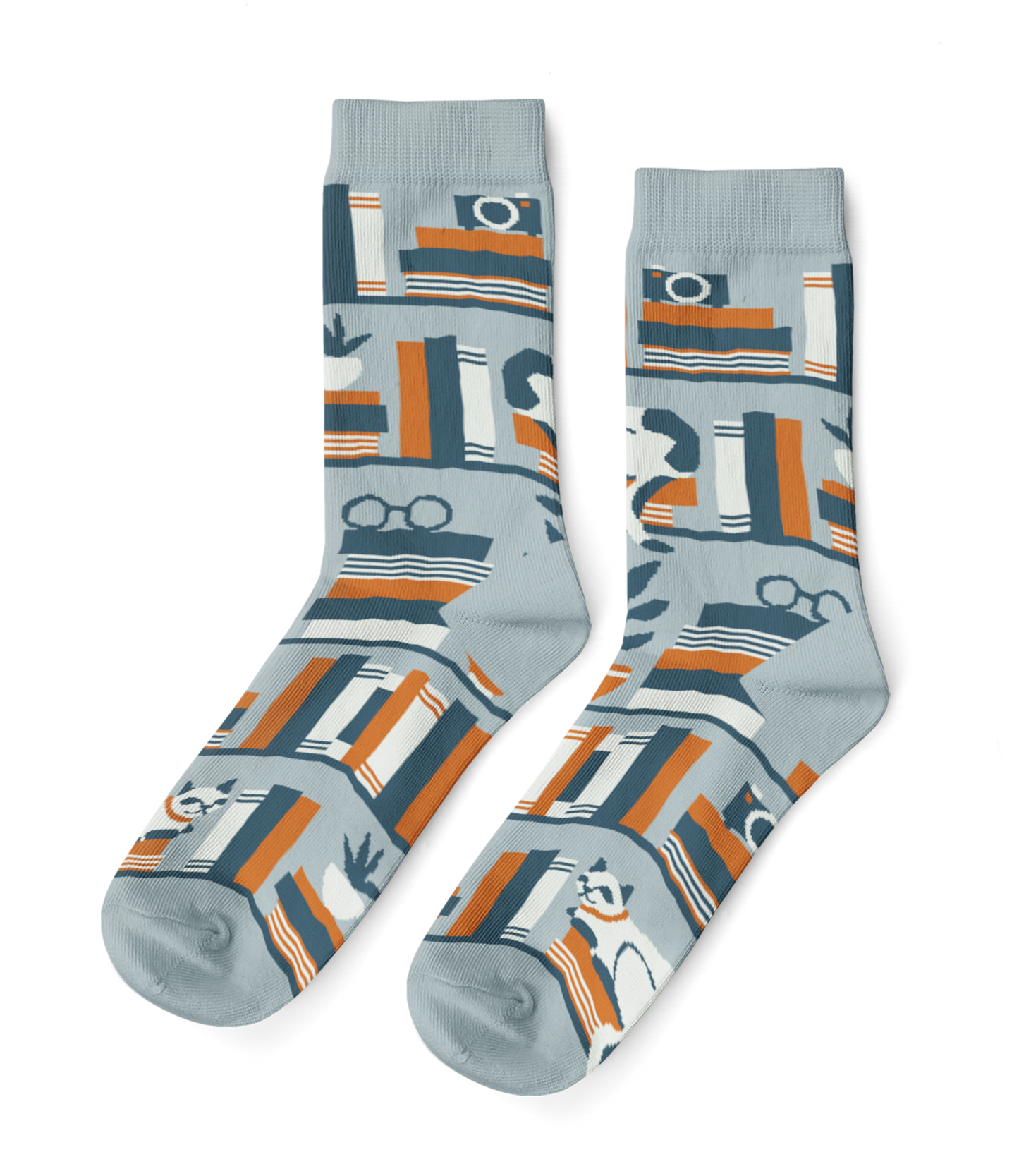 Bookshelf Small Crew Socks
